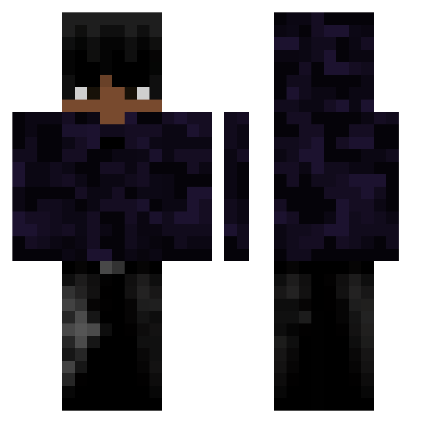 Darecki111 Minecraft skin, front and back view