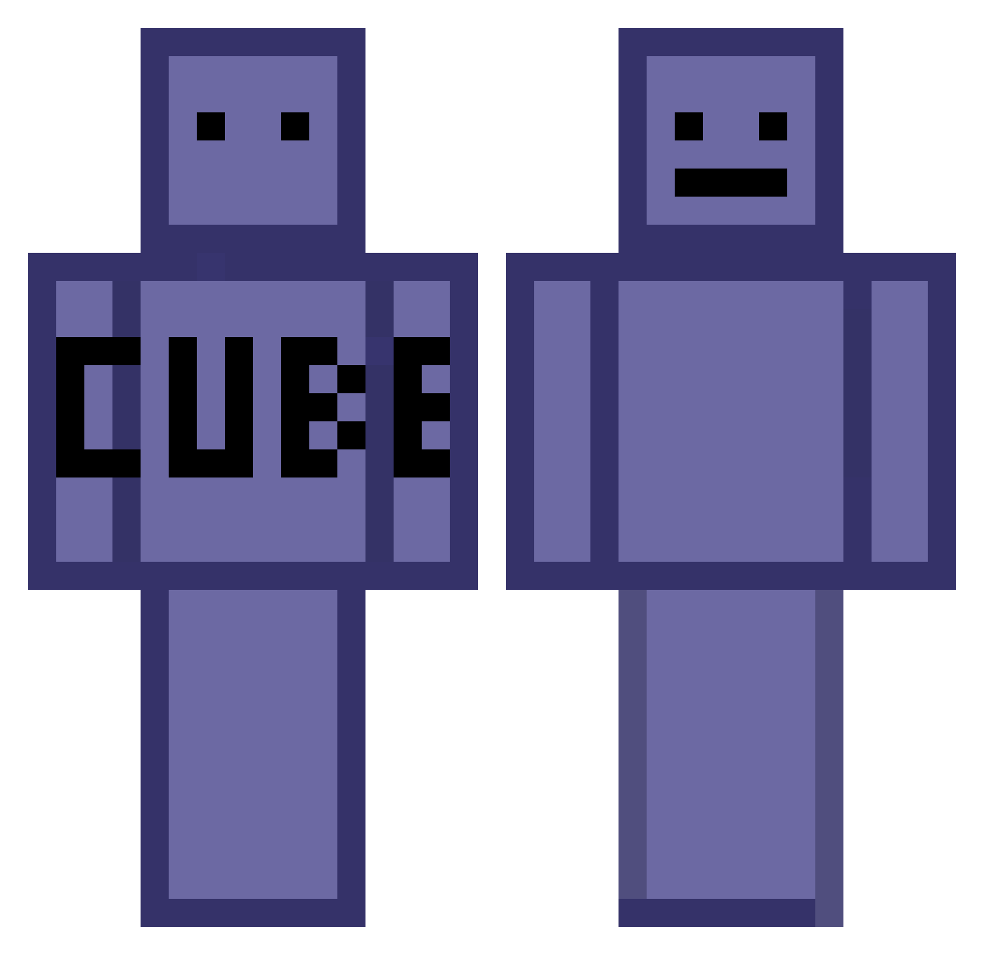 Sir_Zacki Minecraft skin, front and back view
