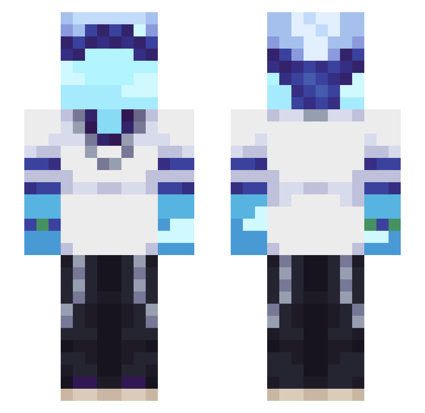 SirSwagalishus_ Minecraft skin, front and back view