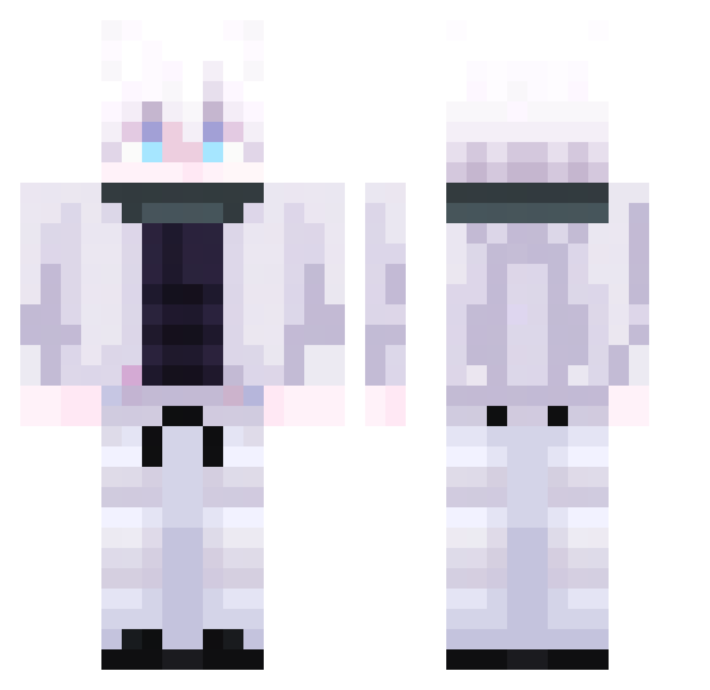 SteveJobb_VN Minecraft skin, front and back view