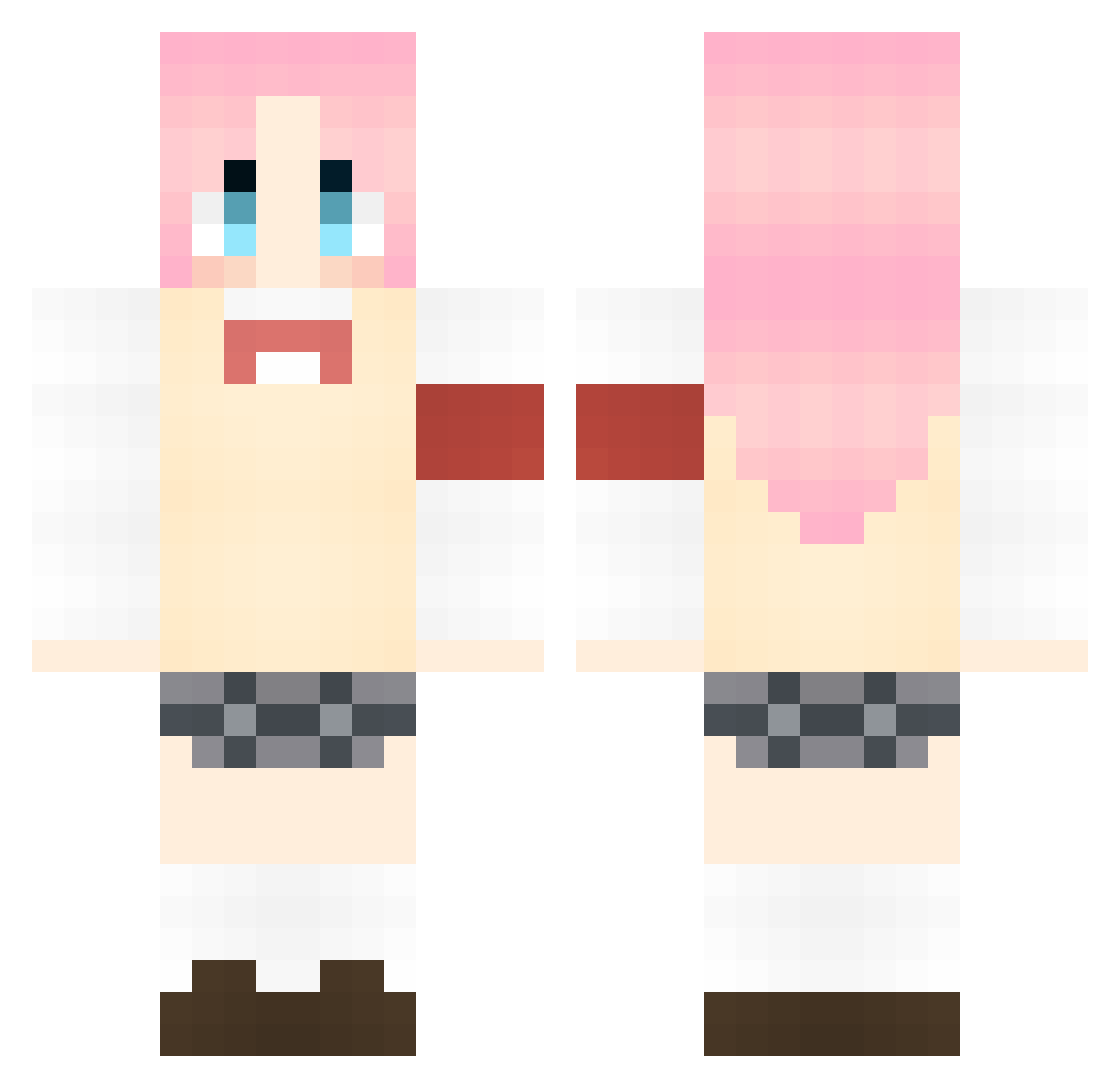 Samarusi_sama Minecraft skin, front and back view