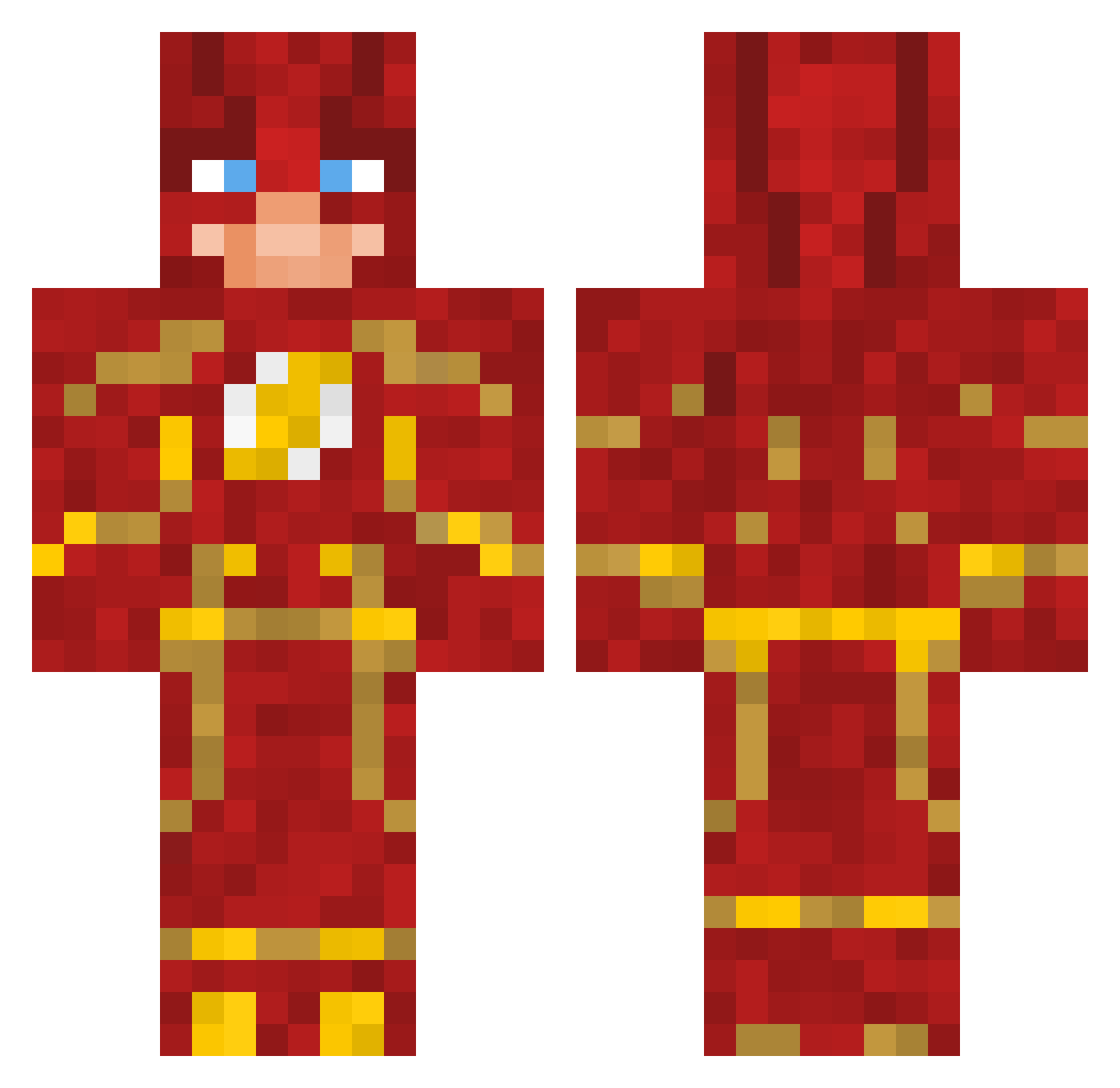 U2Slow4Me Minecraft skin, front and back view