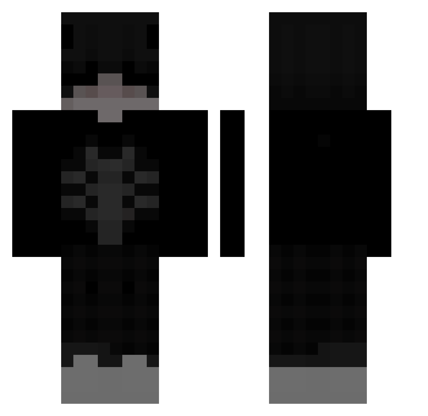 Venereh Minecraft skin, front and back view