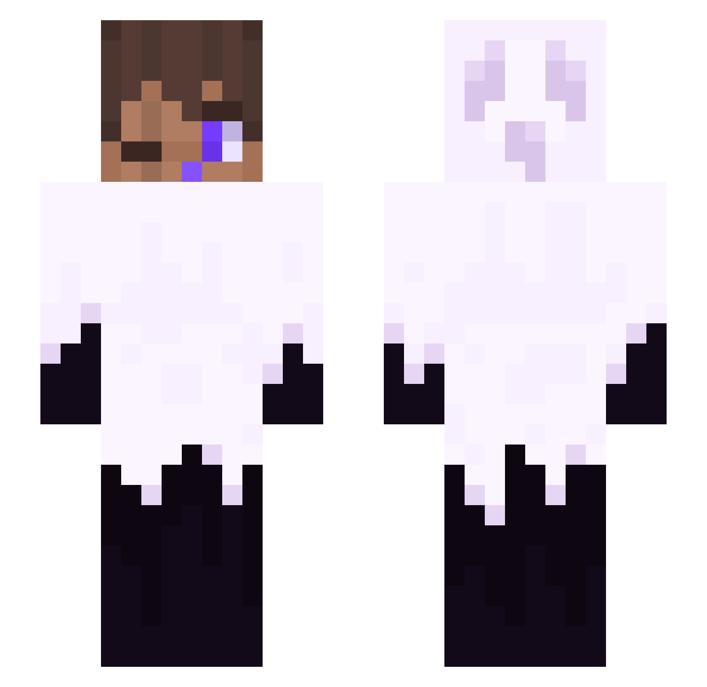 yox_xp Minecraft skin, front and back view