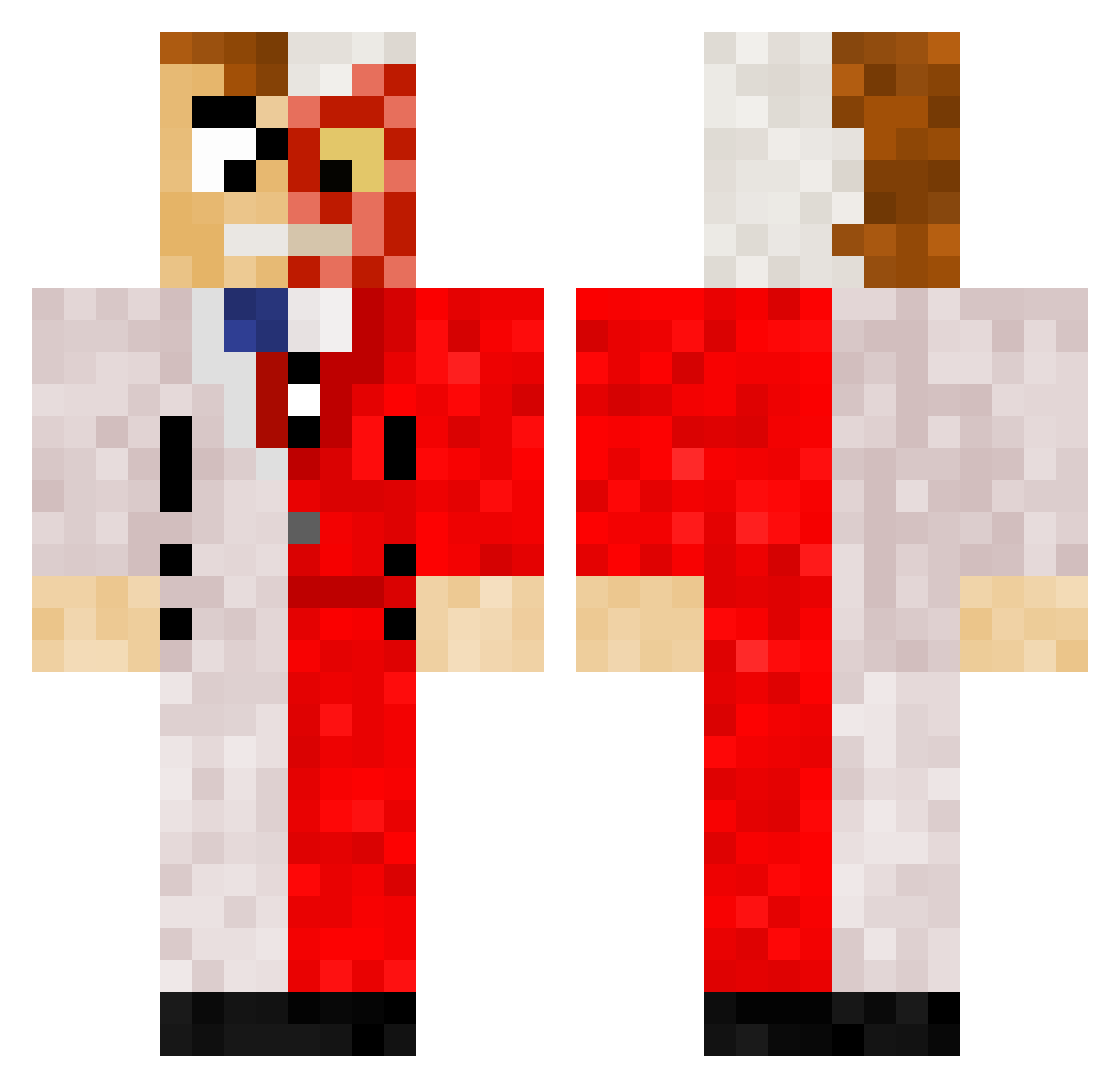 Pumpknspicehater Minecraft skin, front and back view
