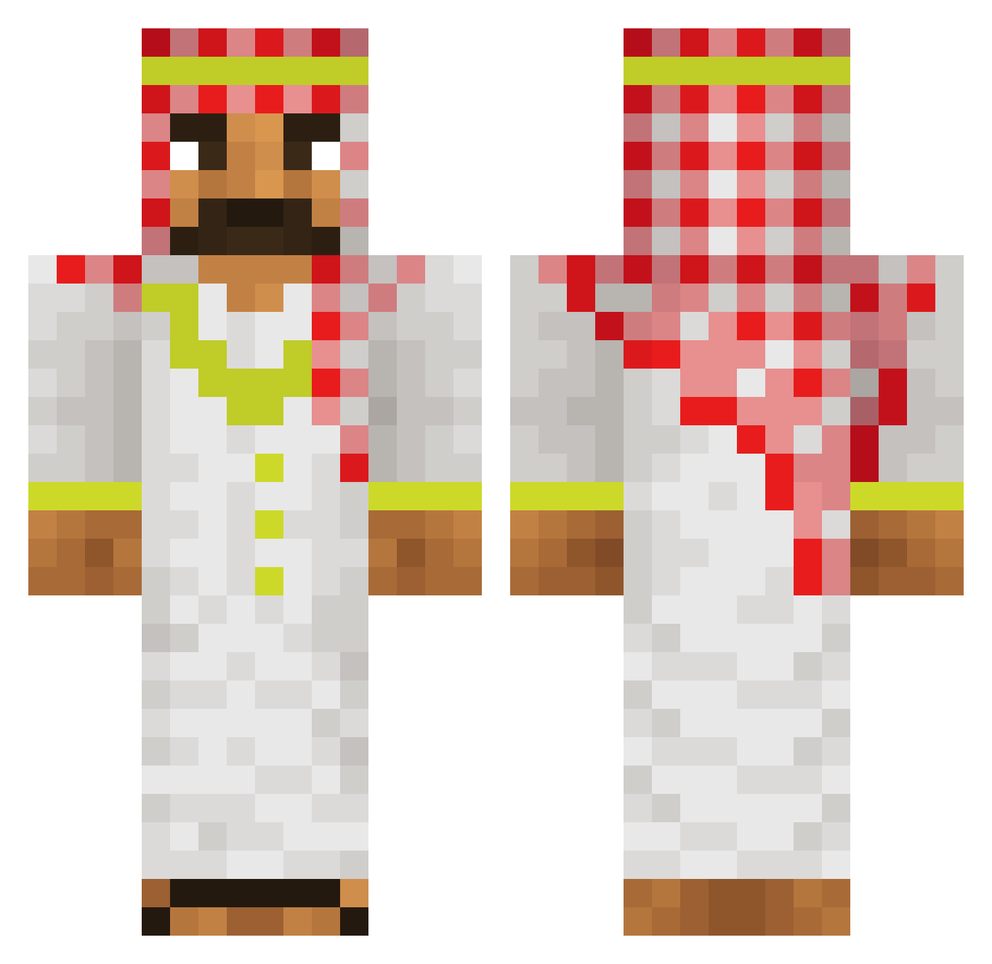 krystianekk1 Minecraft skin, front and back view