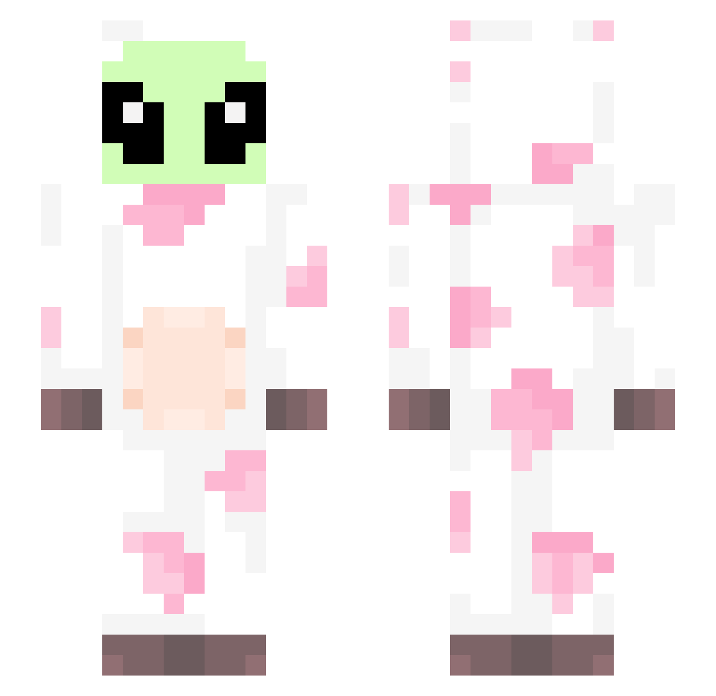 punkinpatch Minecraft skin, front and back view