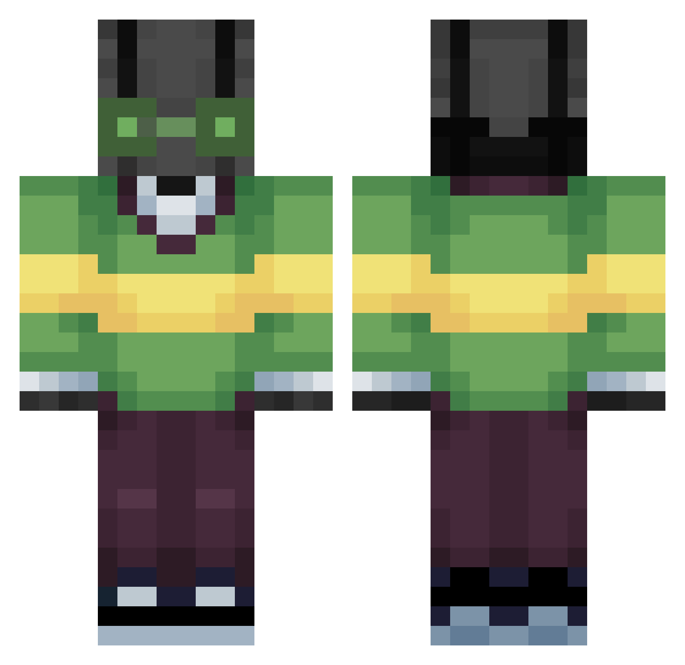 _Kofita_ Minecraft skin, front and back view