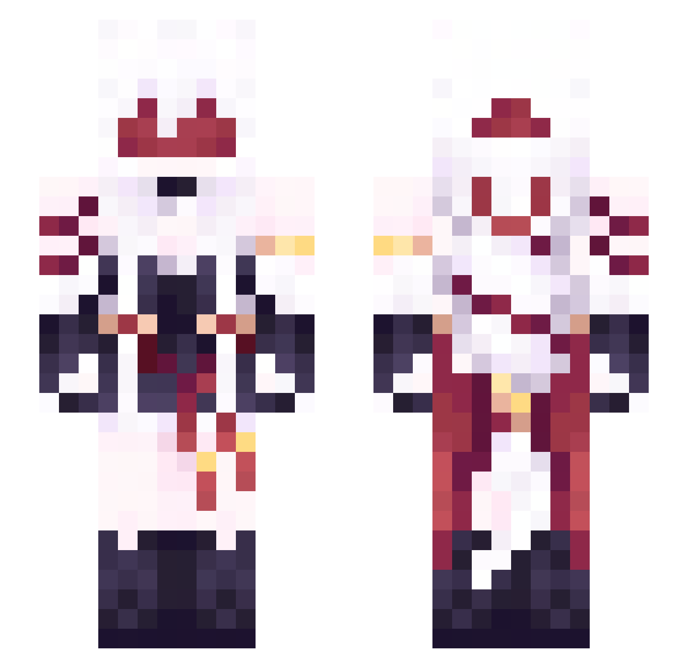 ZJZ520 Minecraft skin, front and back view
