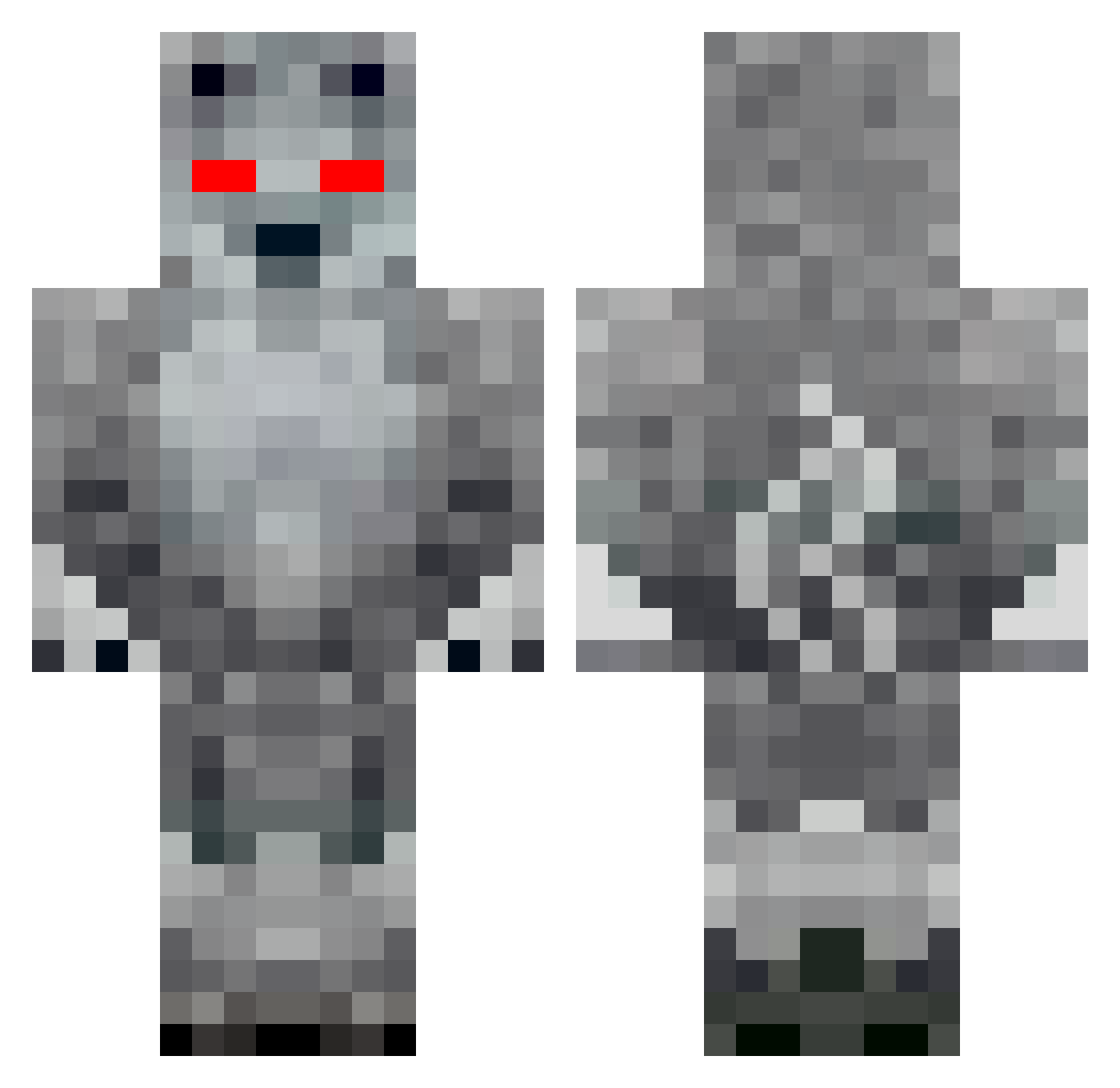AnnaGOZADAACIDA Minecraft skin, front and back view