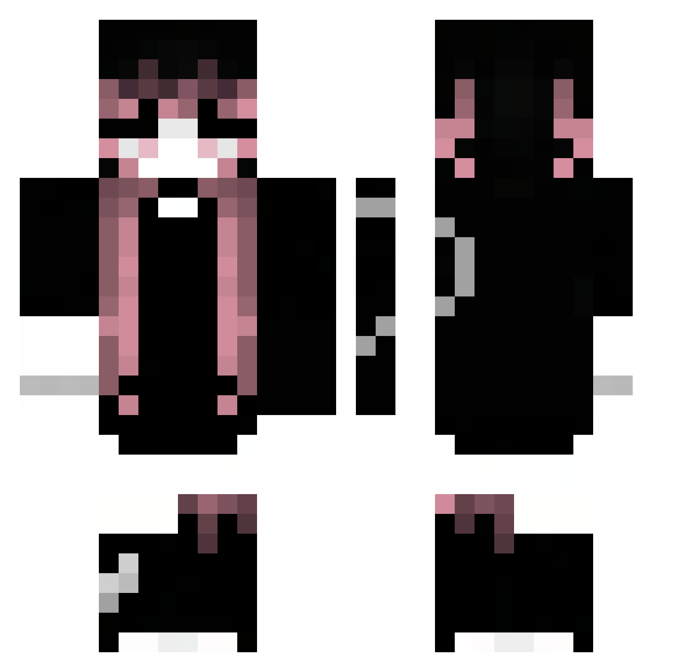 SulpherCube Minecraft skin, front and back view