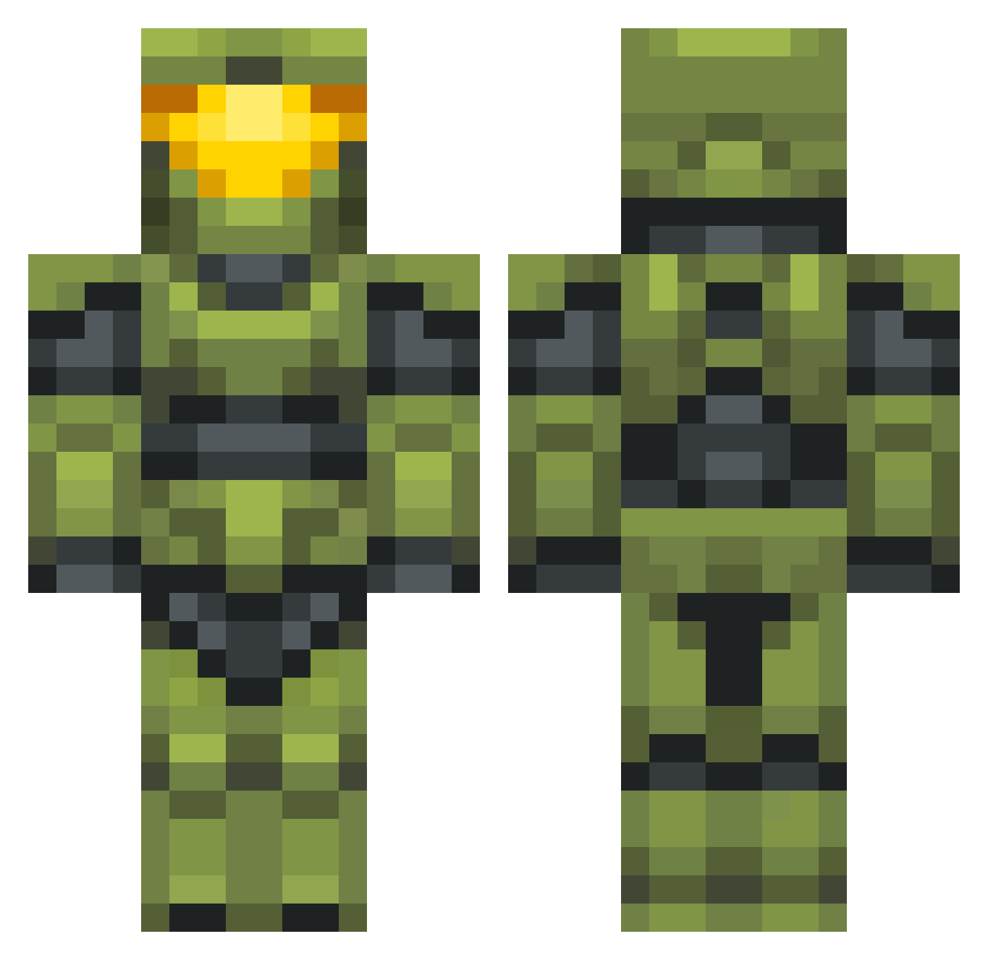 flappy9800 Minecraft skin, front and back view