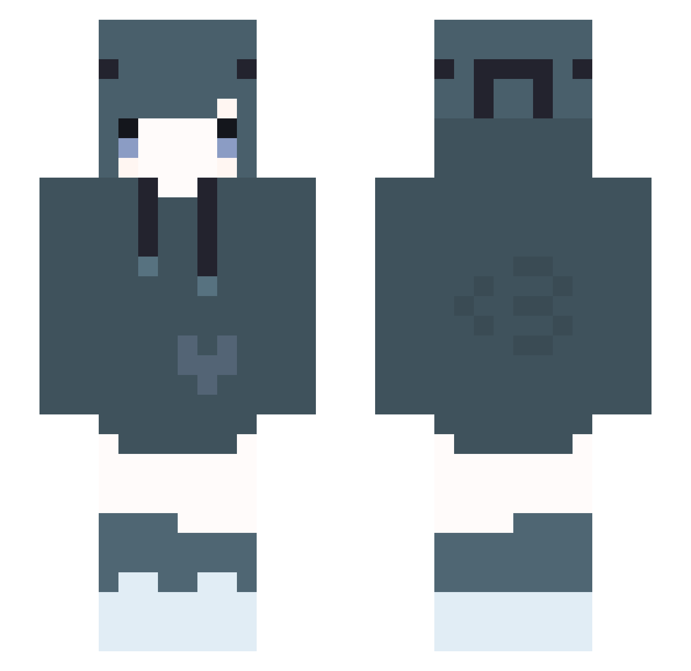 watermalen_tw Minecraft skin, front and back view