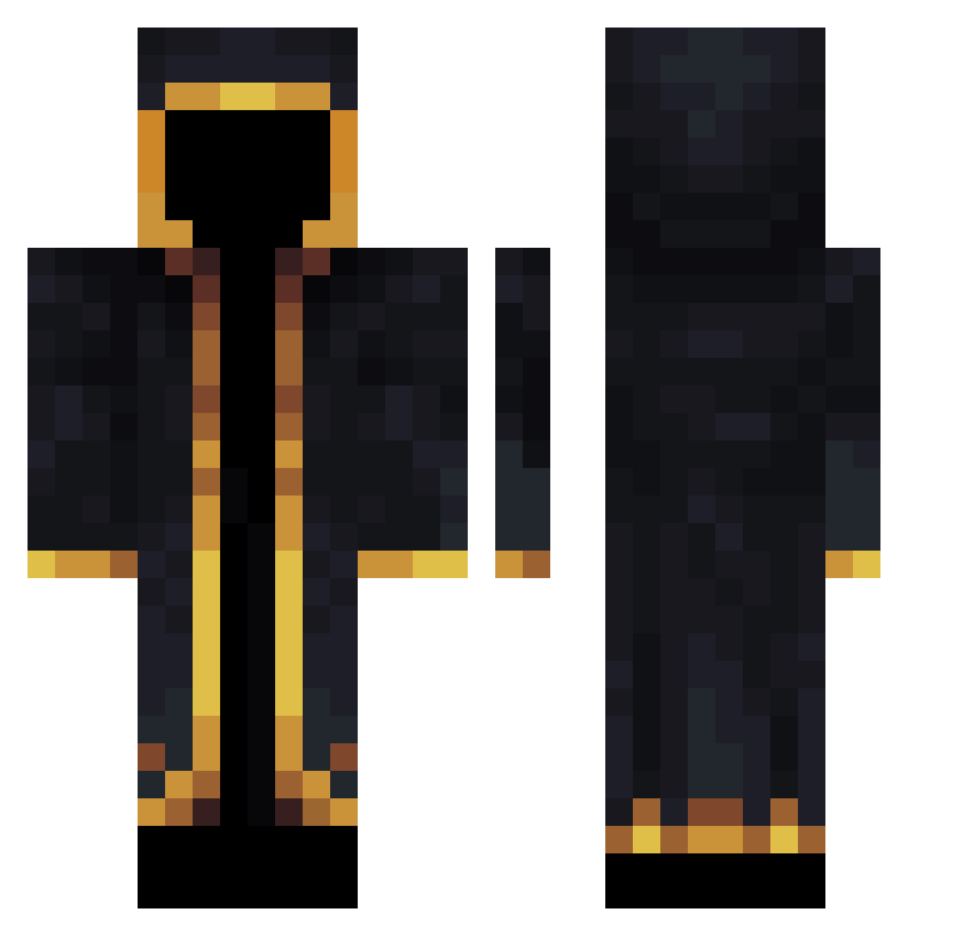 carty33 Minecraft skin, front and back view