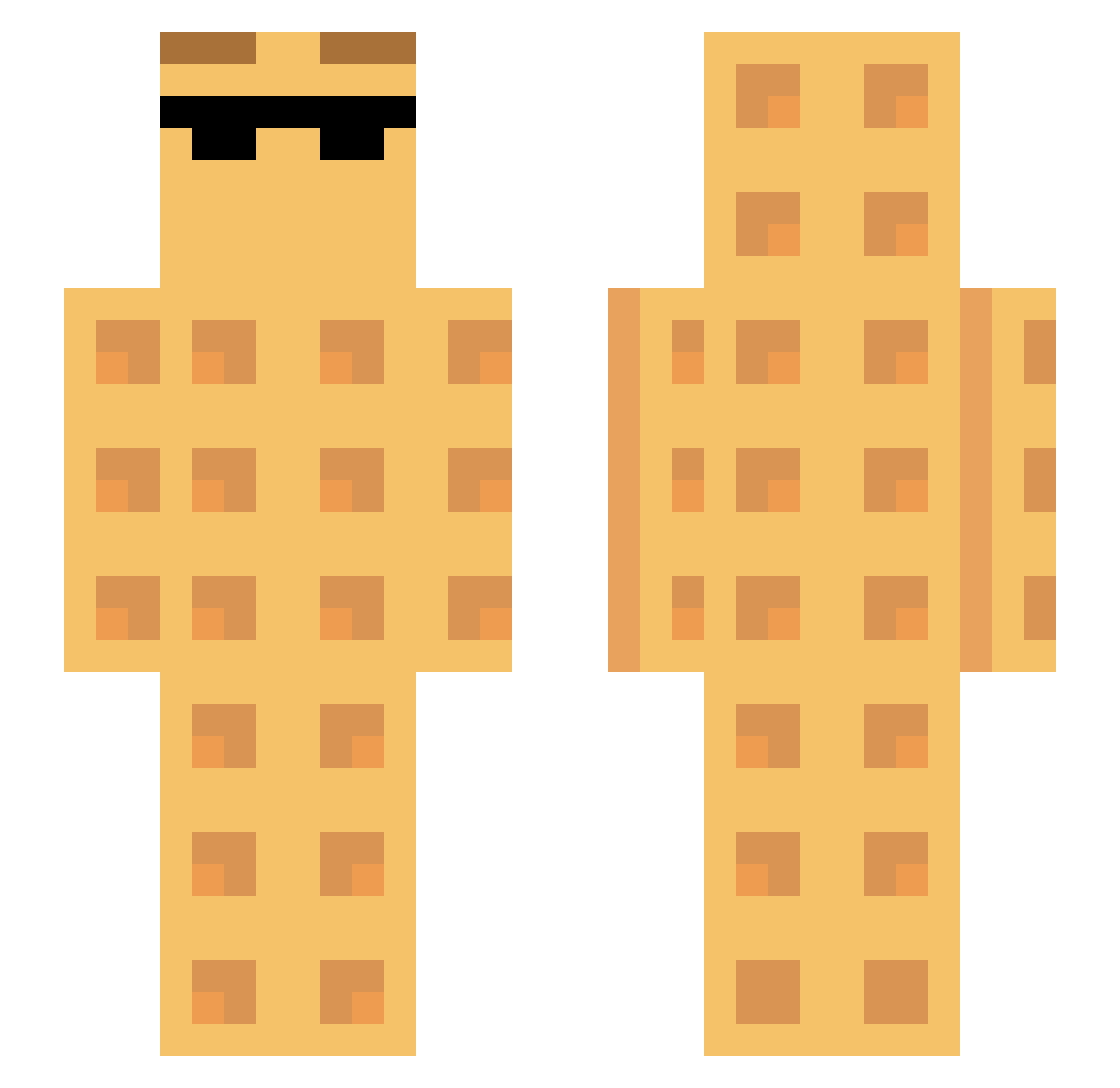 maexemann Minecraft skin, front and back view