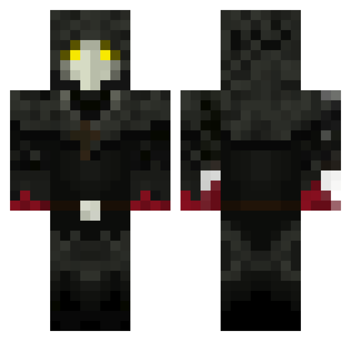 Docc1237 Minecraft skin, front and back view