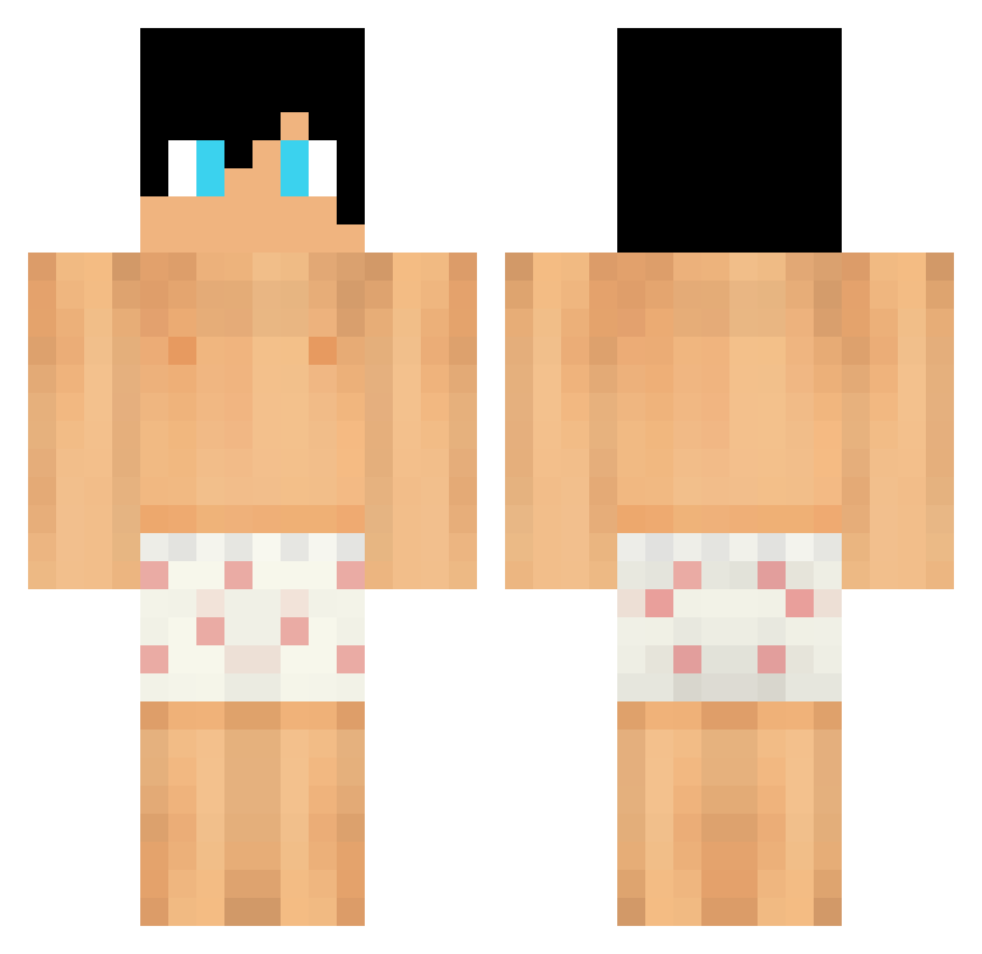ZSToO Minecraft skin, front and back view