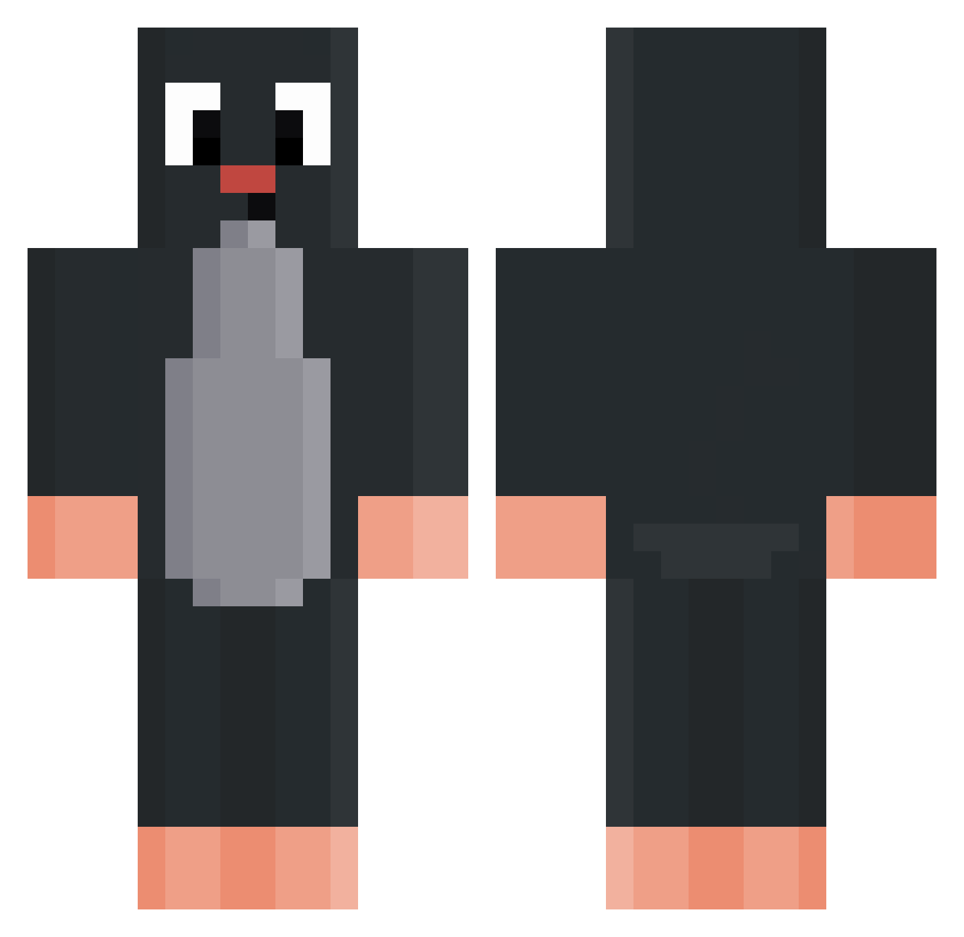 0325am Minecraft skin, front and back view