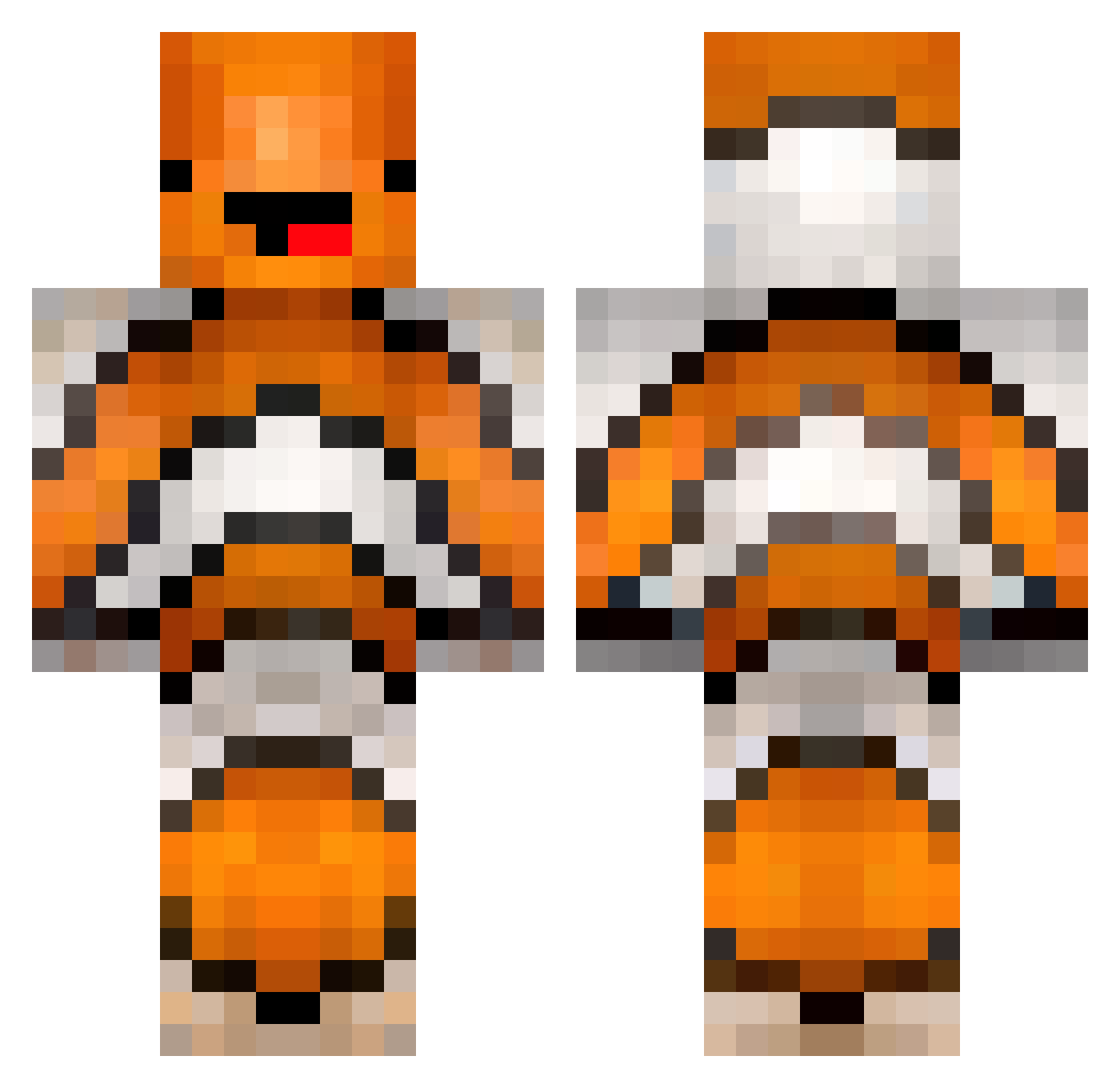 frostine_1 Minecraft skin, front and back view