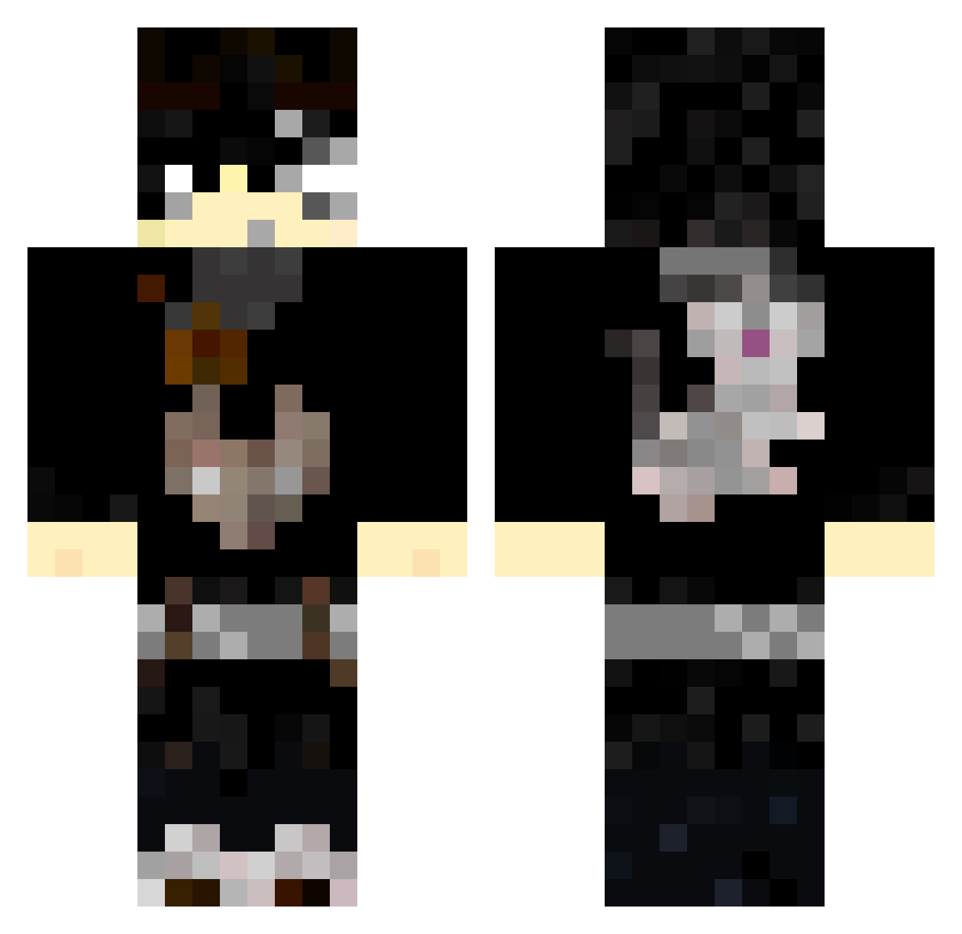 masik_20202o Minecraft skin, front and back view