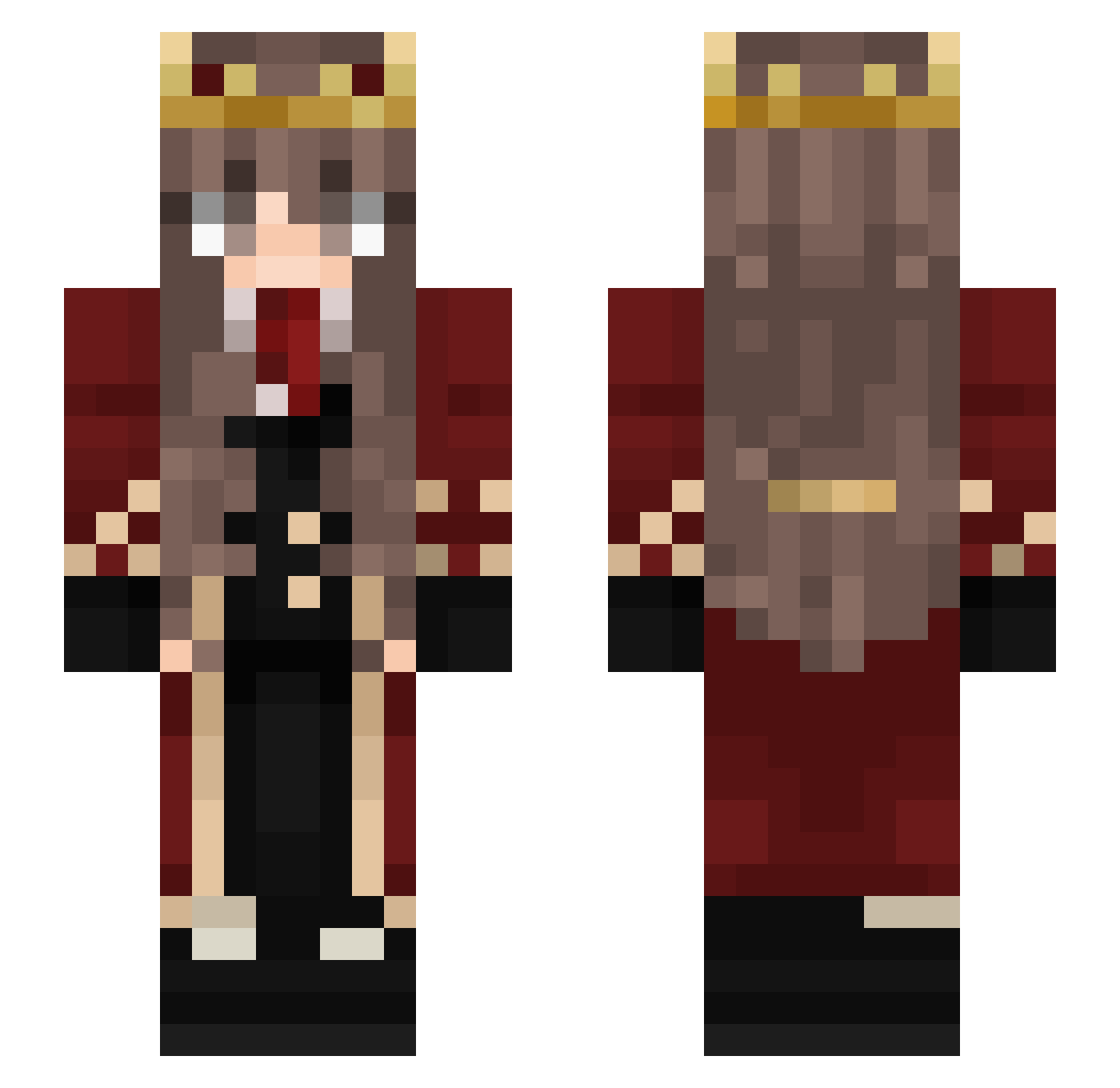 Arisyn_ Minecraft skin, front and back view