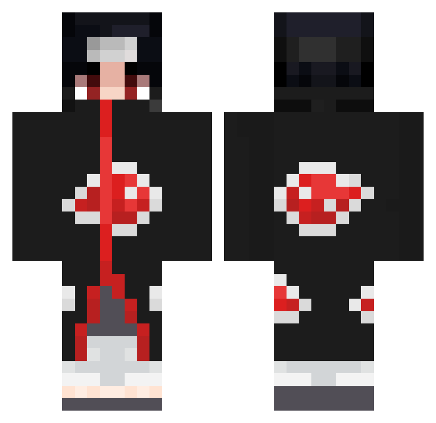 Zovick98 Minecraft skin, front and back view