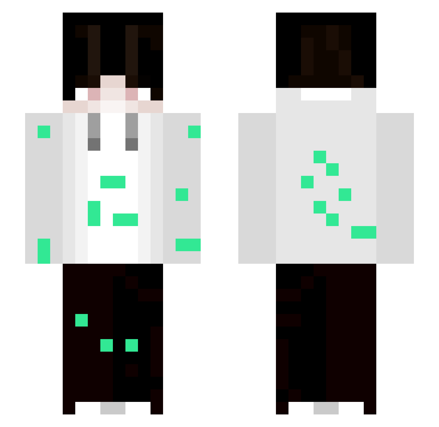 ConOwen Minecraft skin, front and back view