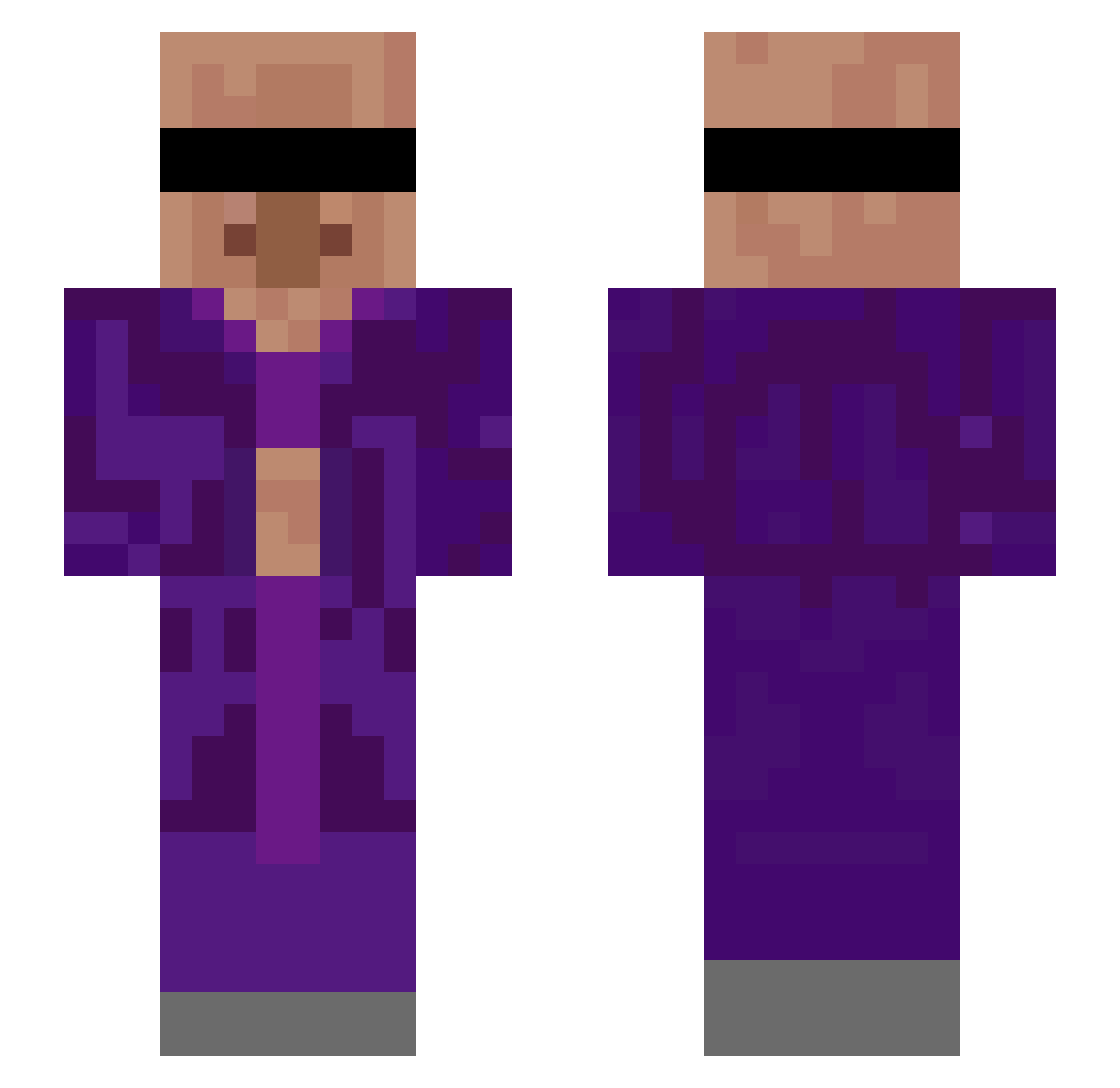Ask_EMJWW_05_06 Minecraft skin, front and back view