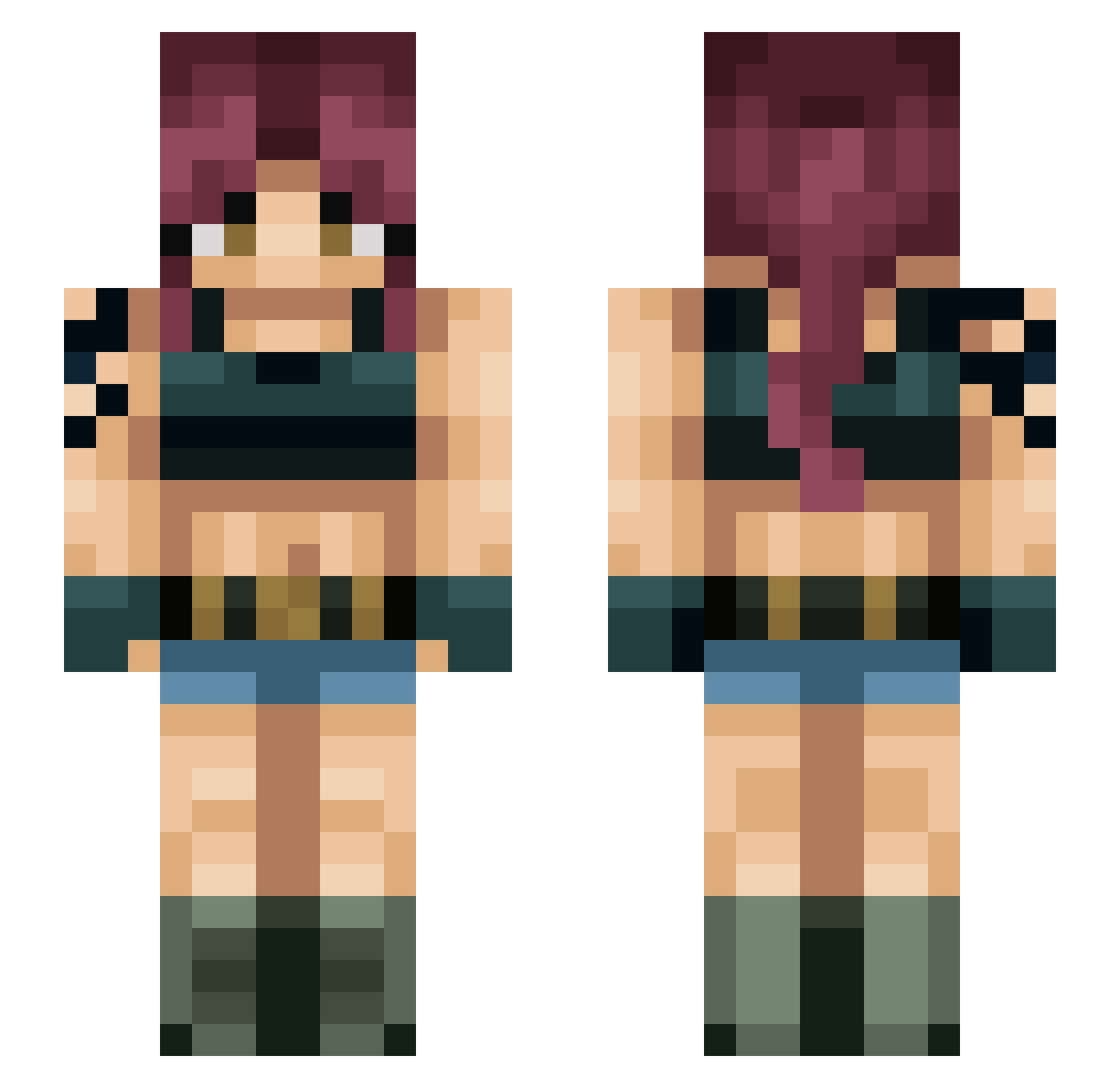 Grayson4422 Minecraft skin, front and back view