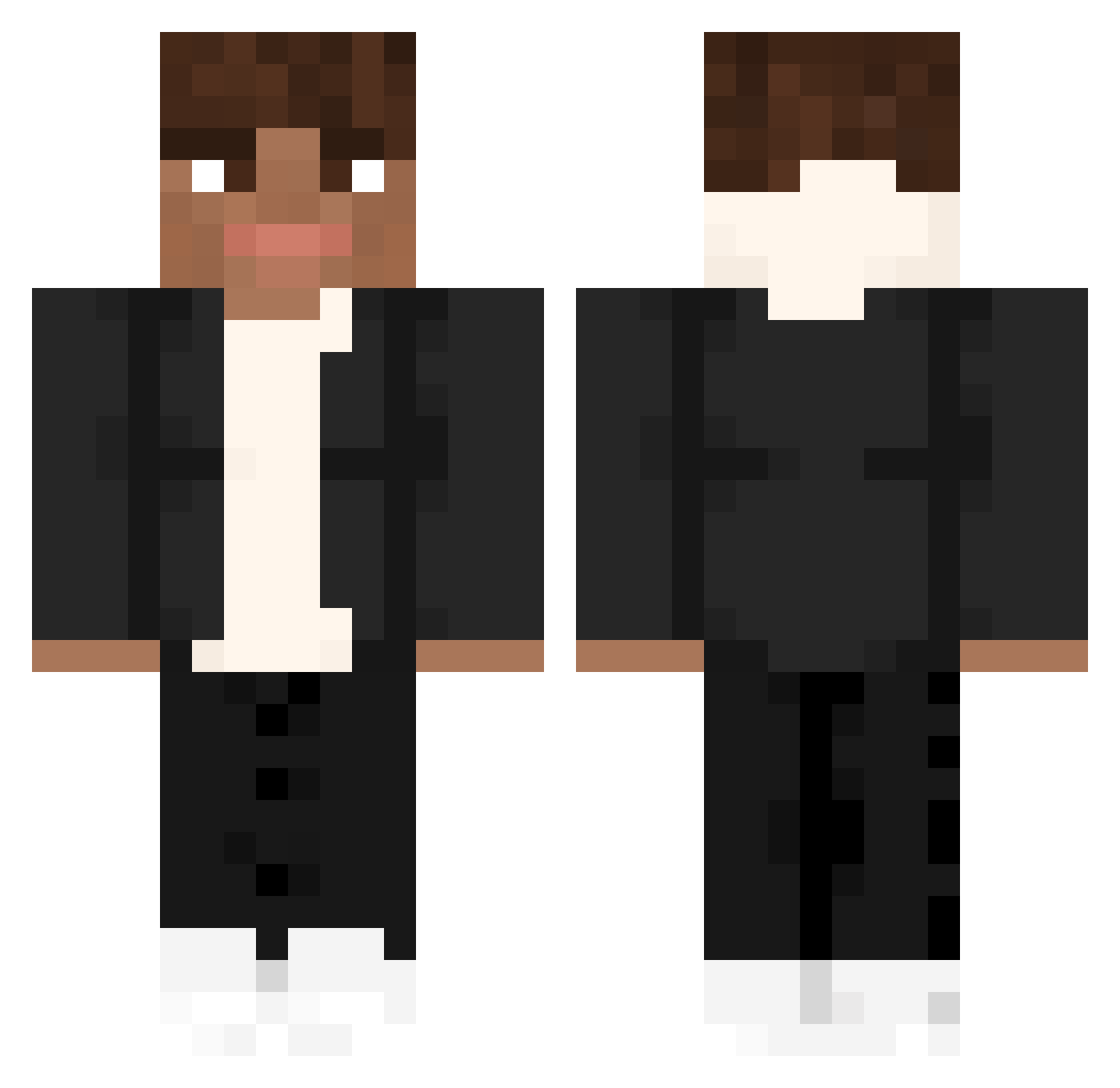 ggardass Minecraft skin, front and back view