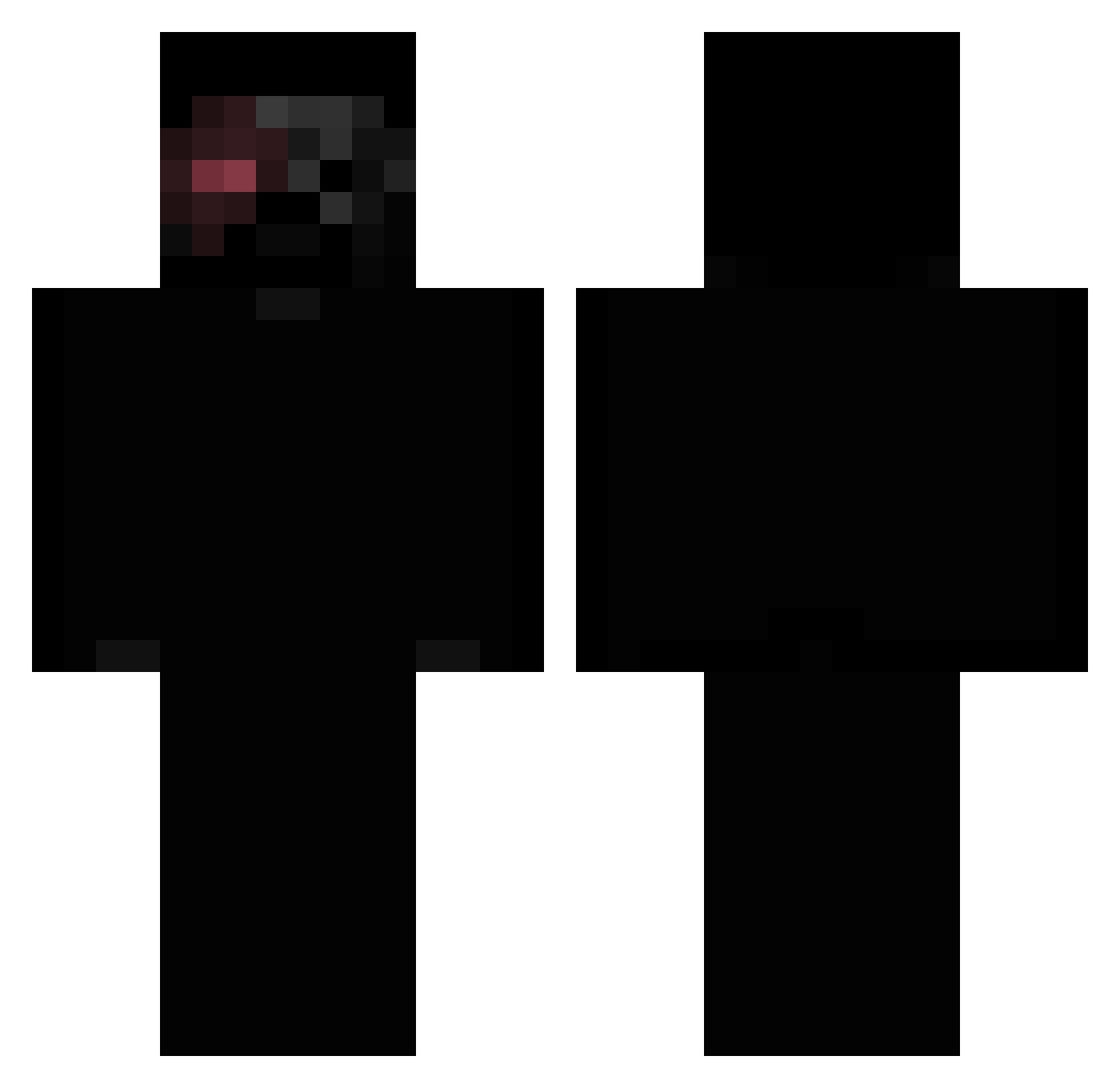 SPLucas Minecraft skin, front and back view
