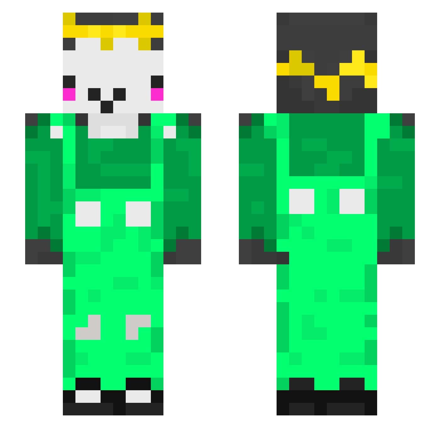 sog282 Minecraft skin, front and back view