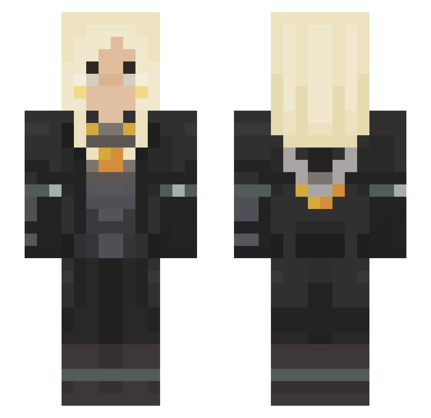 Potatooz_ Minecraft skin, front and back view