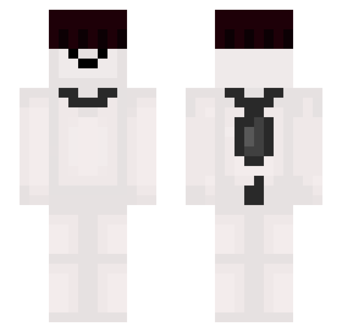 baldainho Minecraft skin, front and back view