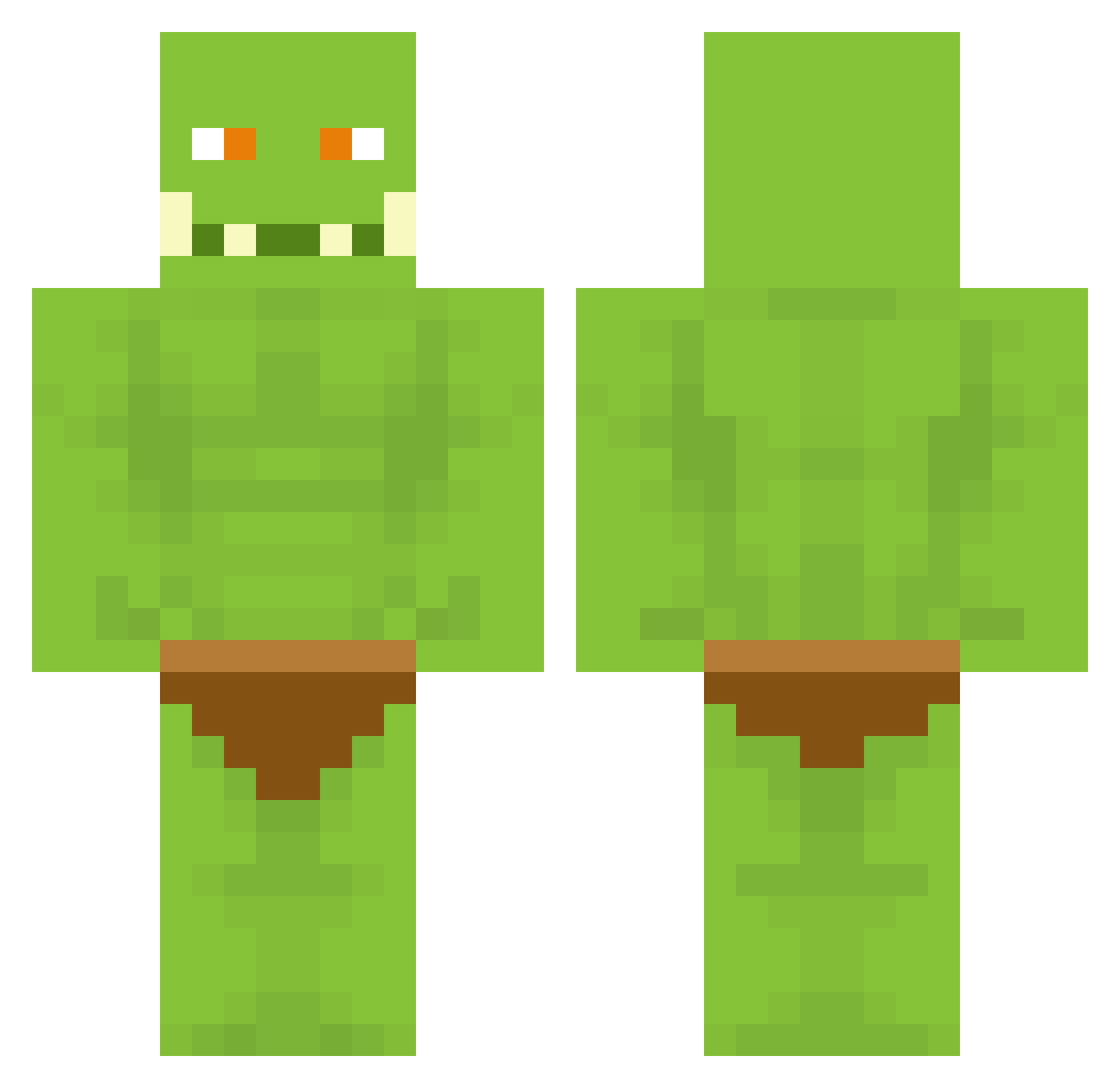 cportsman Minecraft skin, front and back view