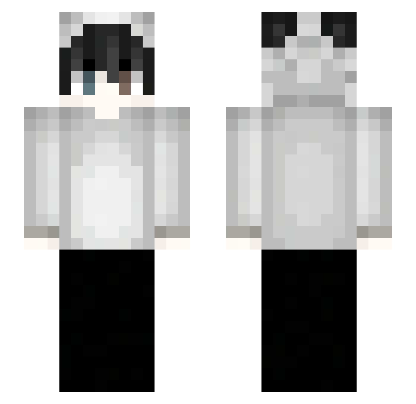 avztarz Minecraft skin, front and back view
