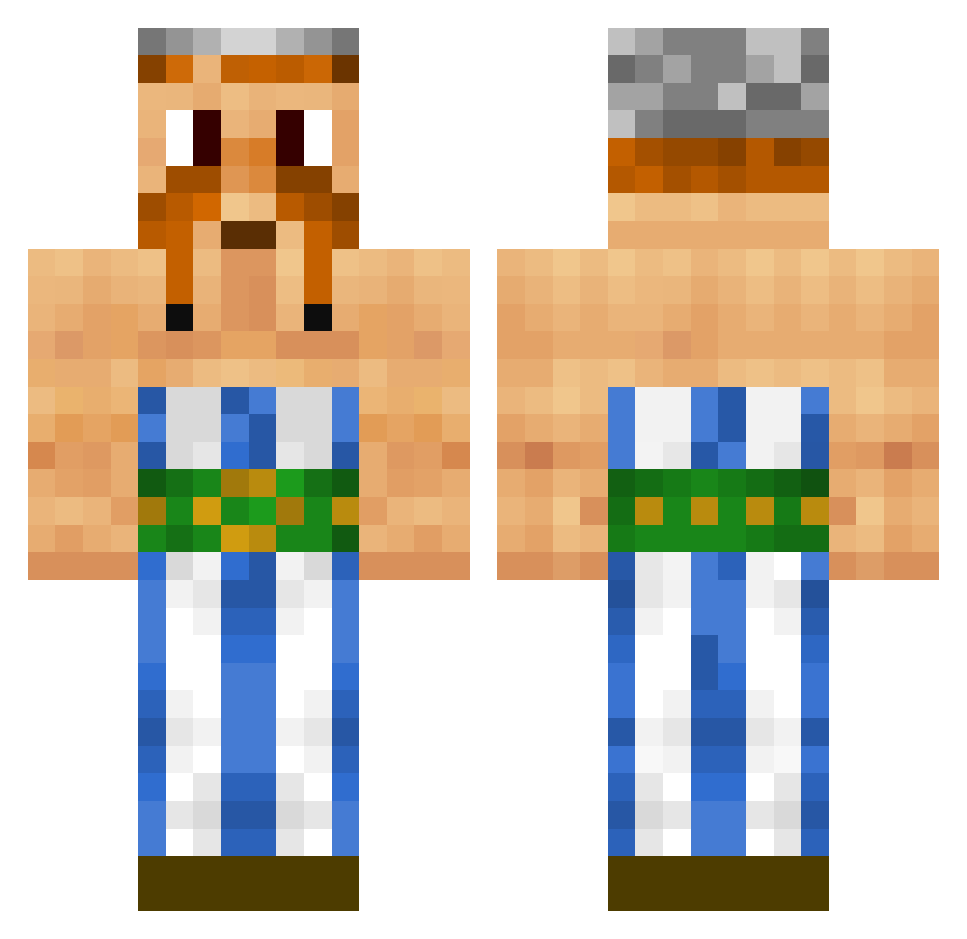 stryyts Minecraft skin, front and back view