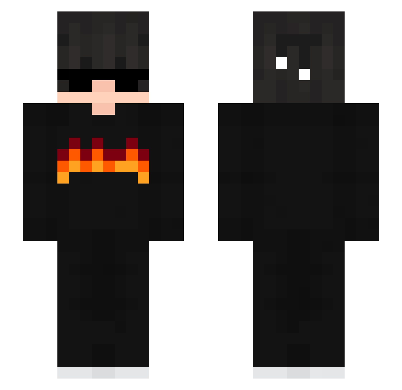 tay__ Minecraft skin, front and back view