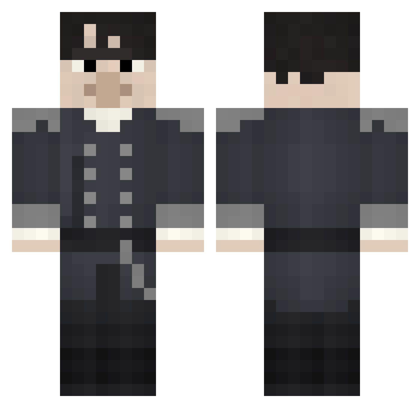 YarikOrsk Minecraft skin, front and back view