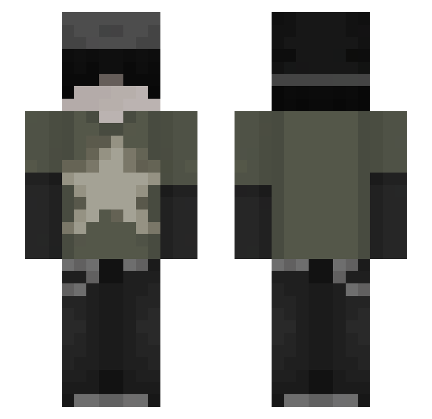 Soint_ Minecraft skin, front and back view