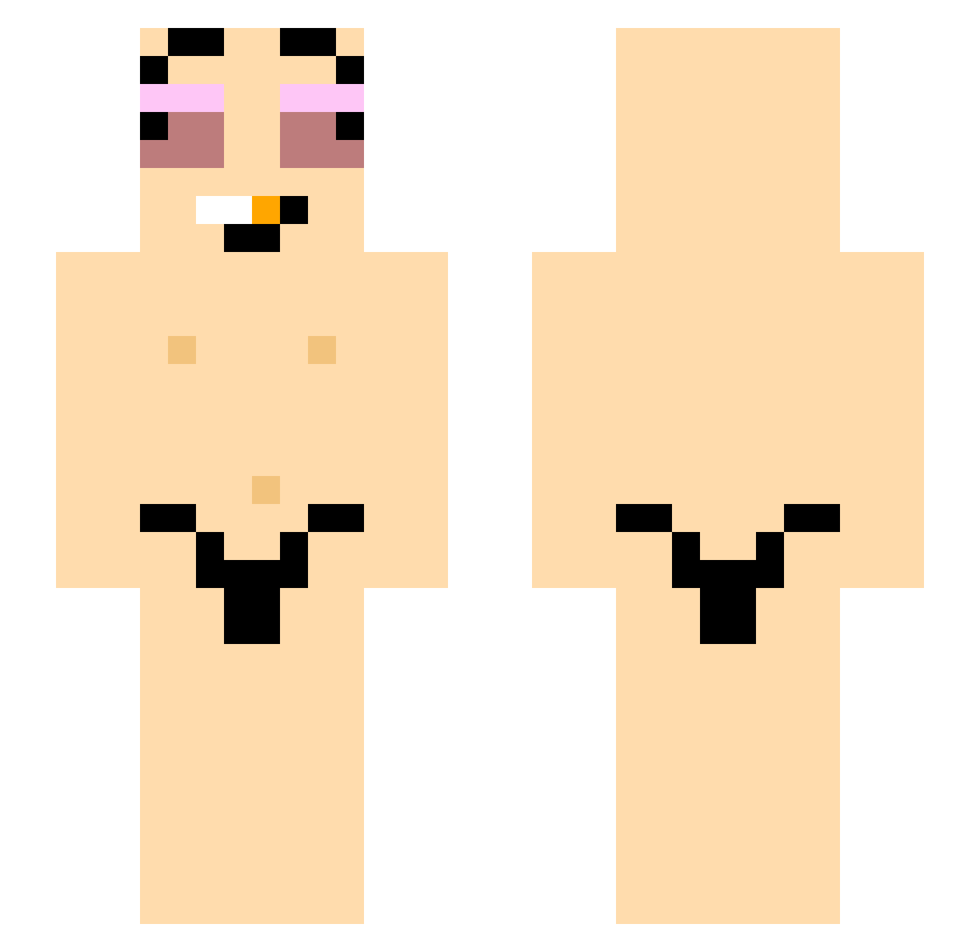 Zay2Slimee Minecraft skin, front and back view