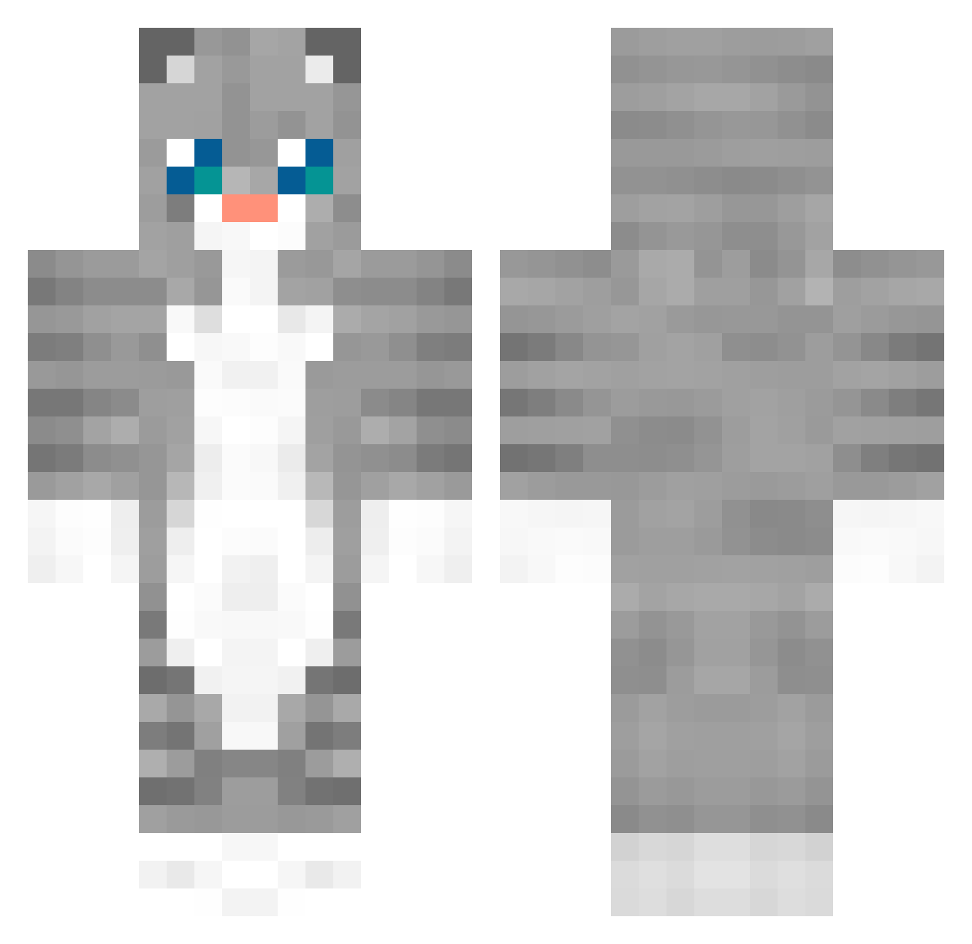 EpicAlina256 Minecraft skin, front and back view