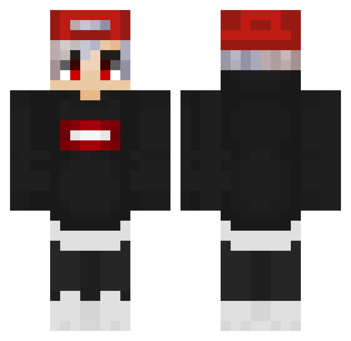 Alexis__9 Minecraft skin, front and back view