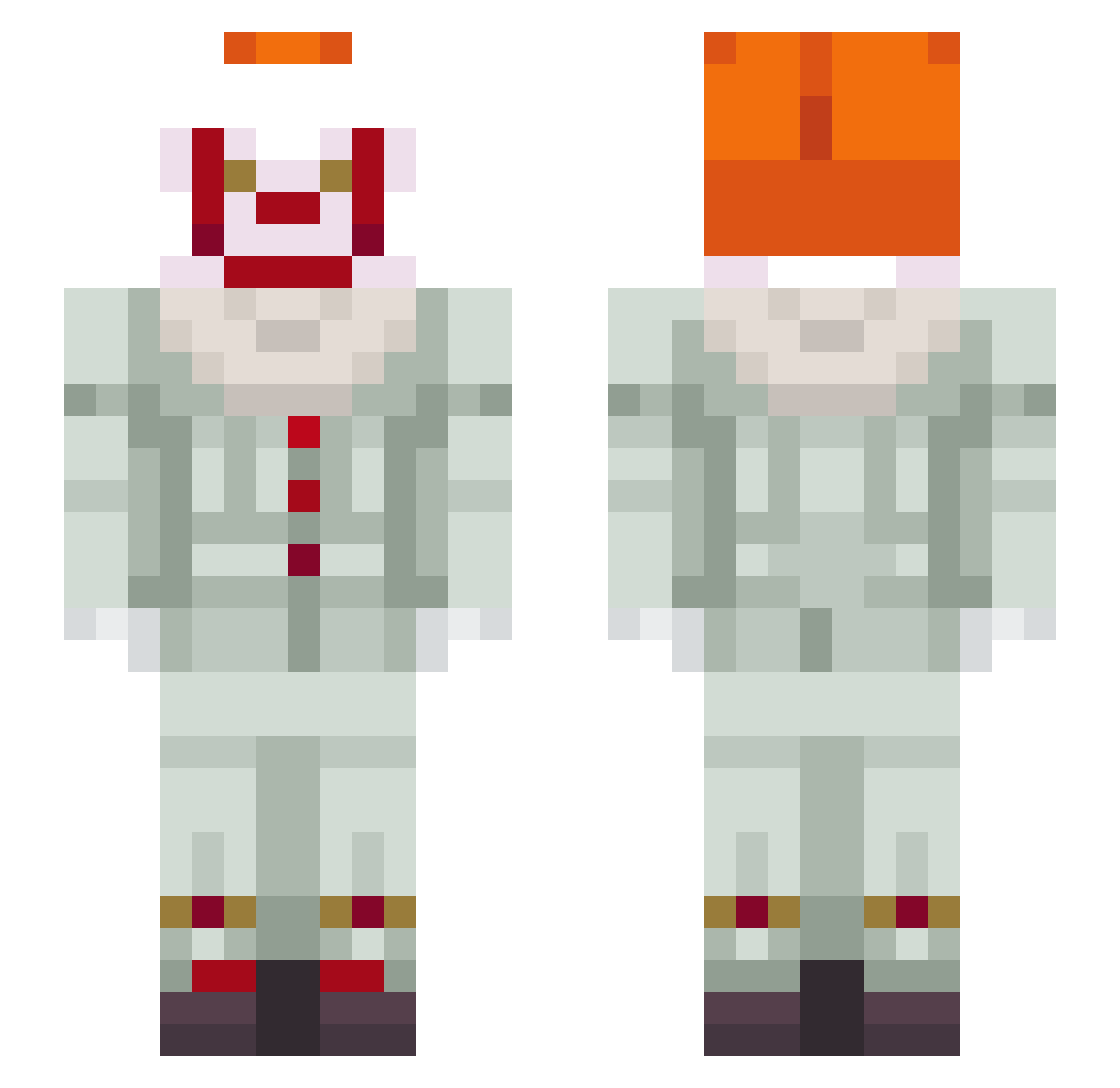 Sugusin Minecraft skin, front and back view