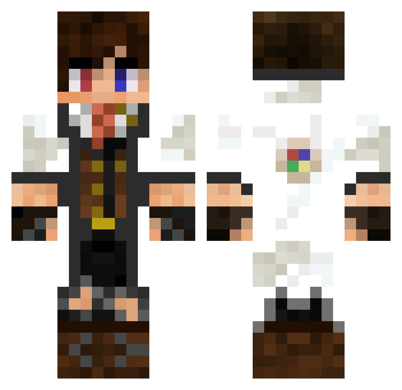 toine2006 Minecraft skin, front and back view