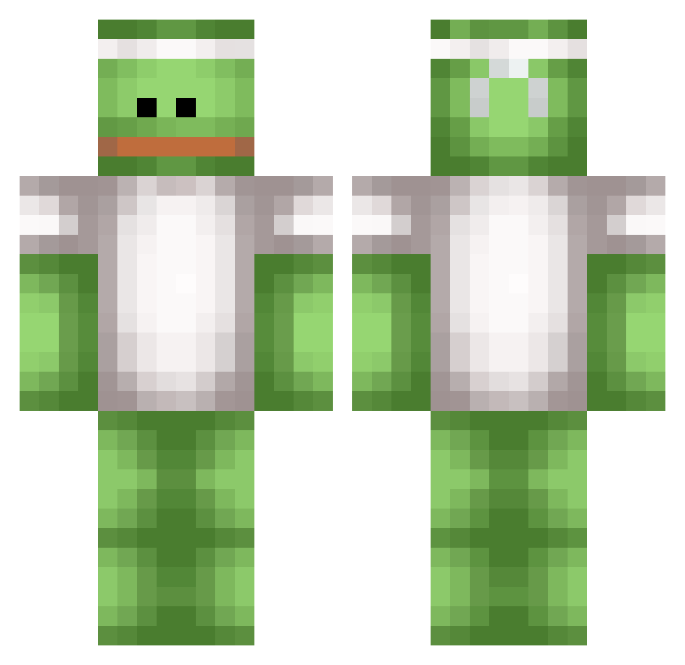 reawlexx Minecraft skin, front and back view