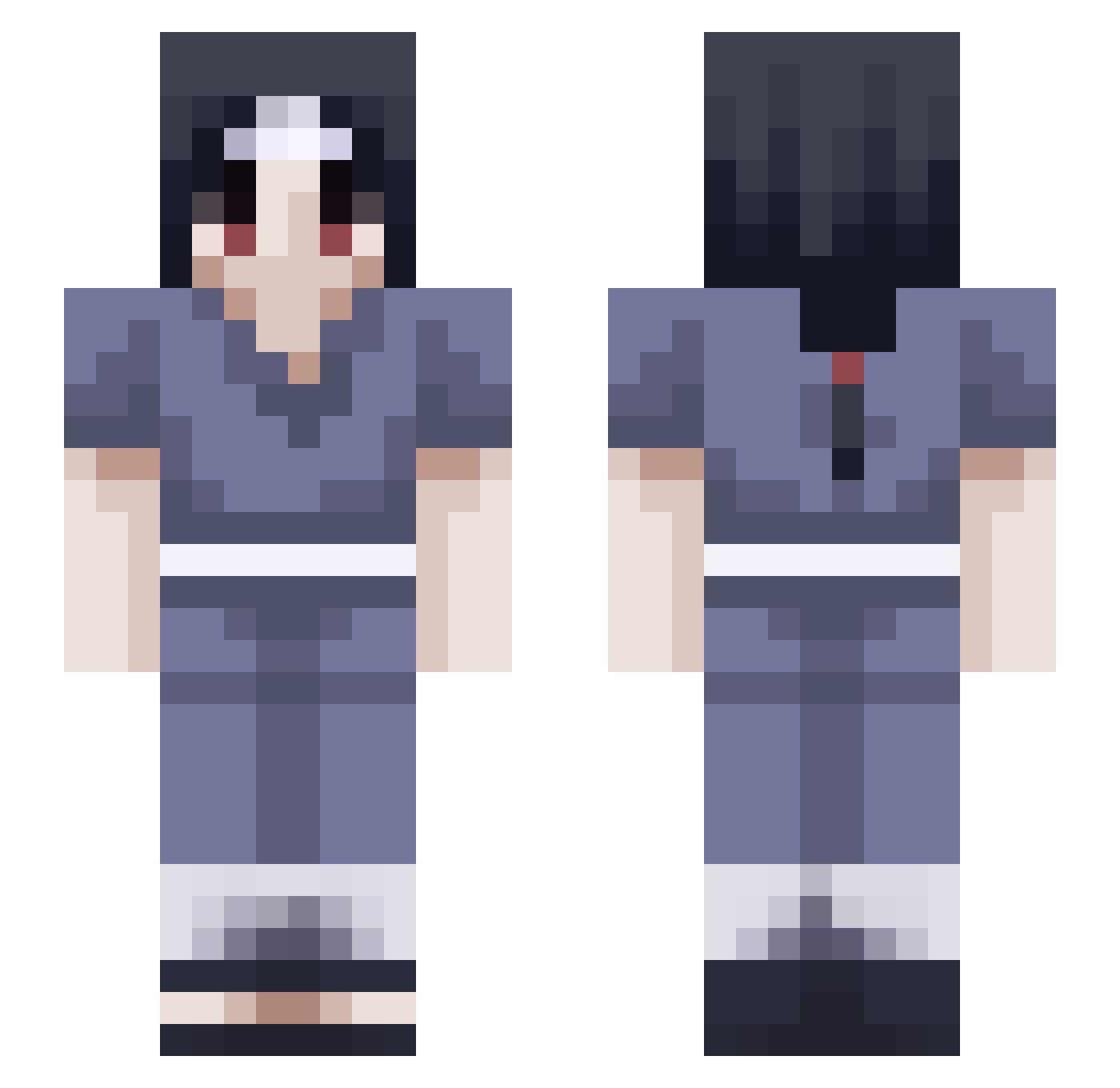 ValenRios22 Minecraft skin, front and back view