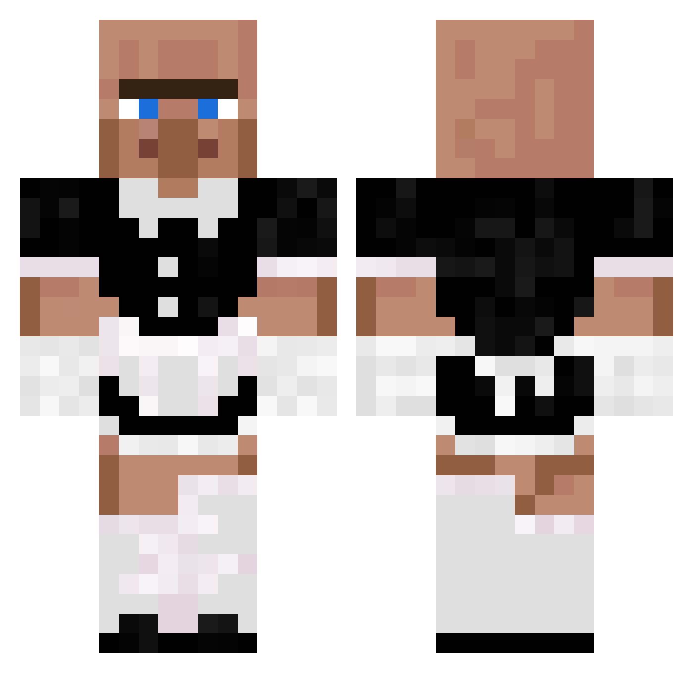 TheDarkCloudy Minecraft skin, front and back view