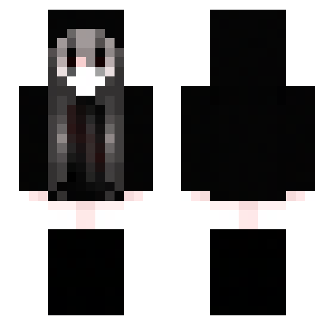 Cathy Minecraft skin, front and back view