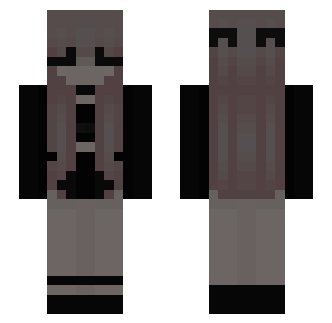 yourdaddyjesusxo Minecraft skin, front and back view